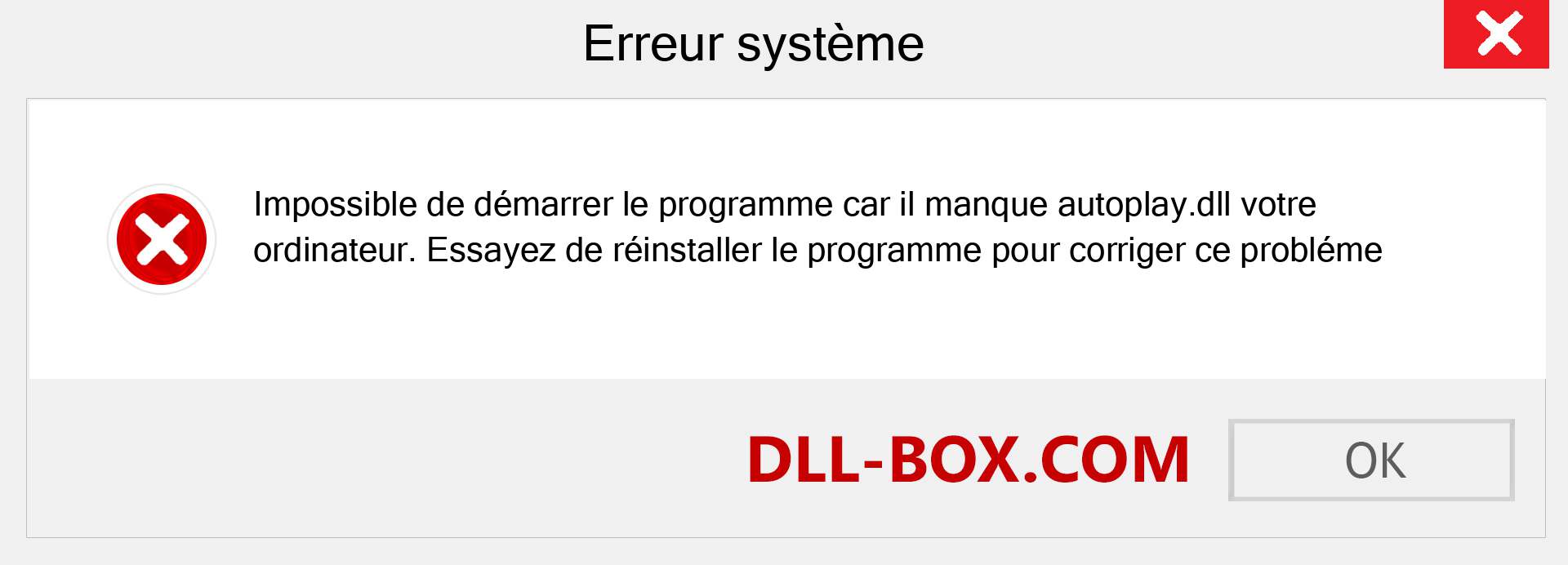 Le fichier autoplay.dll est manquant ?. Télécharger pour Windows 7, 8, 10 - Correction de l'erreur manquante autoplay dll sur Windows, photos, images